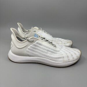 Saysh One White Round Toe Lace-Up Low Top Running Sneaker Womens Shoes Size 9